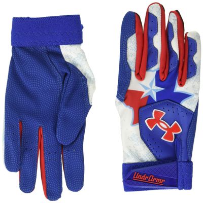Under Armour Boys Youth Clean Up Culture Baseball Gloves, (400) Royal/White/Red, Large