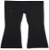 Under Armour Girls Motion Flare Pants, (001) Black / / Jet Gray, X-Large view 1