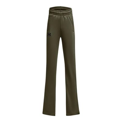 Under Armour Boys ArmourFleece Straight Leg Pant, (390) Marine OD Green / / Black, Medium