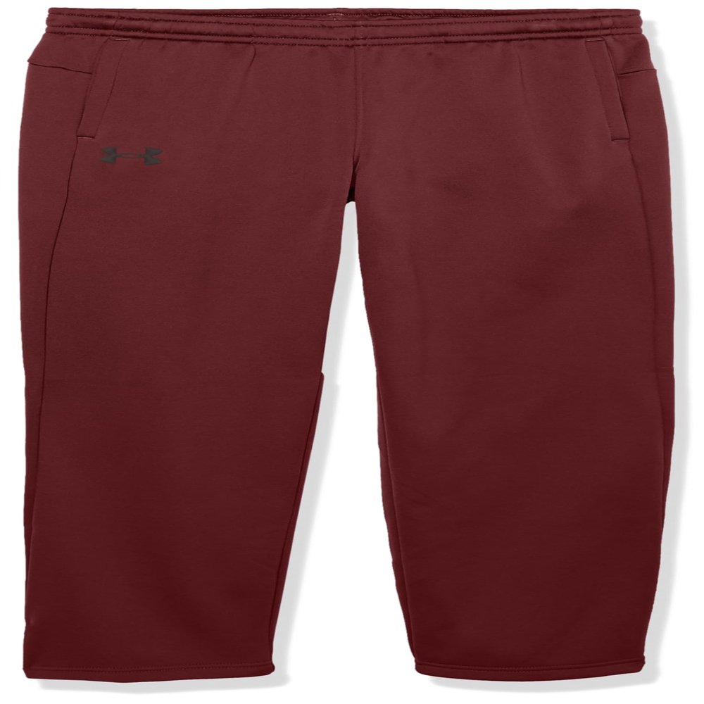 Under Armour Boys ArmourFleece Straight Leg Pant, (600) Dark Maroon / / Black, X-Small