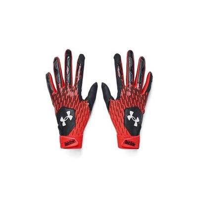 Under Armour Men's Clean Up Baseball Gloves, (003) Black/Dark Orange/White, Medium