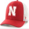 '47 Nebraska Cornhuskers Mens Womens Trucker Adjustable Snapback Red Team Color Logo Hat view 1