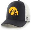 '47 Iowa Hawkeyes Mens Womens Trucker Adjustable Snapback Black Team Color Logo Hat view 1