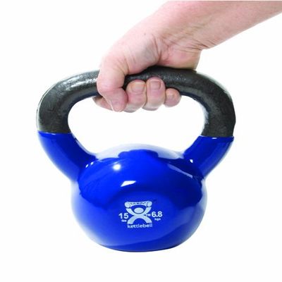 Aayush Kettlebell Vinyl Coated Weight Green 10Lb 9 Diameter - Grimbo Sports