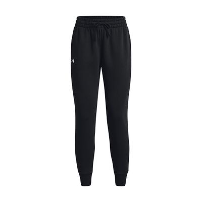 Under Armour Womens Rival Fleece Joggers, (001) Black / / White, Small Tall