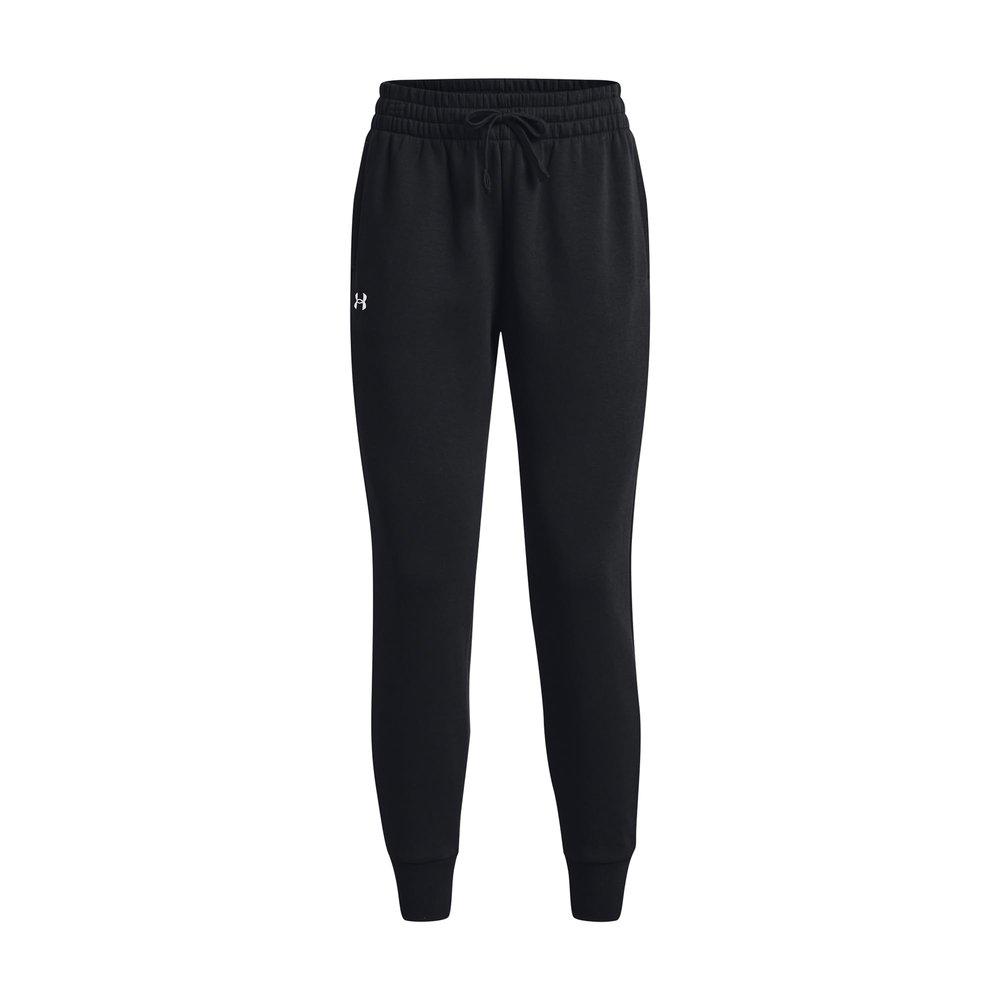 Under Armour Womens Rival Fleece Joggers, (001) Black / / White, Small Tall