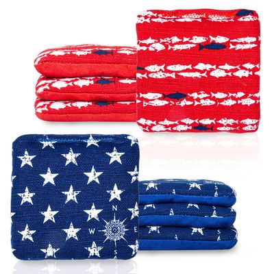 Play Platoon Tournament Series Cornhole Bags Set of 8 - Professional Style Dual Sided Regulation Cornhole Bags, Official Regulation Slick & Sticky - Designed in USA
