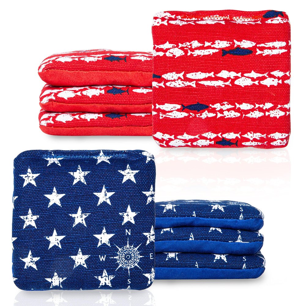 Play Platoon Tournament Series Cornhole Bags Set of 8 - Professional Style Dual Sided Regulation Cornhole Bags, Official Regulation Slick & Sticky - Designed in USA