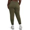 Under Armour Womens Rival Fleece Joggers Plus, (390) Marine OD Green / / White, 2X view 2