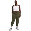 Under Armour Womens Rival Fleece Joggers Plus, (390) Marine OD Green / / White, 2X view 3