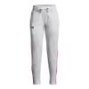 Under Armour Girls Armour Fleece Pants, (016) Halo Gray Medium Heather / / Rebel Pink, Medium view 1