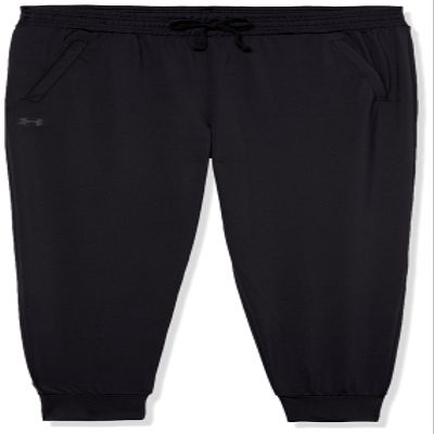 Under Armour Girls HeatGear Armour Pants, (001) Black / / Jet Gray, Small
