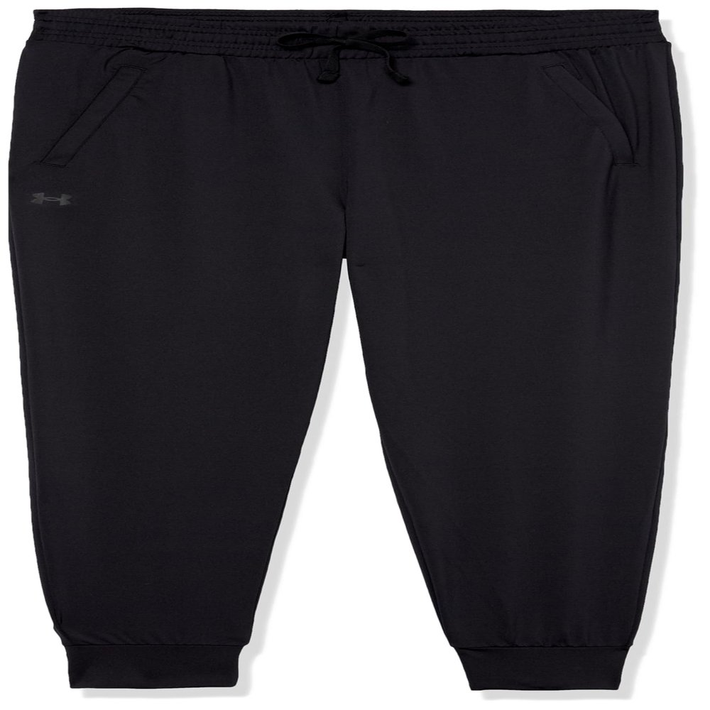 Under Armour Girls HeatGear Armour Pants, (001) Black / / Jet Gray, Small