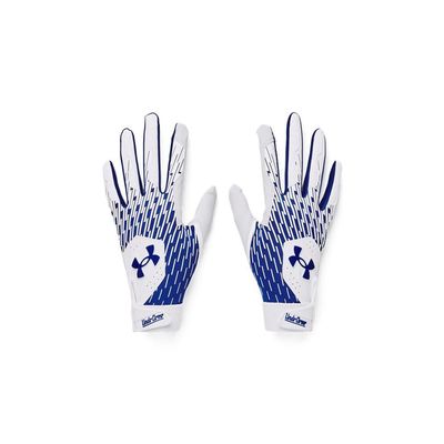Under Armour Men's Clean Up Baseball Gloves, (102) White/Team Royal/Team Royal, Small