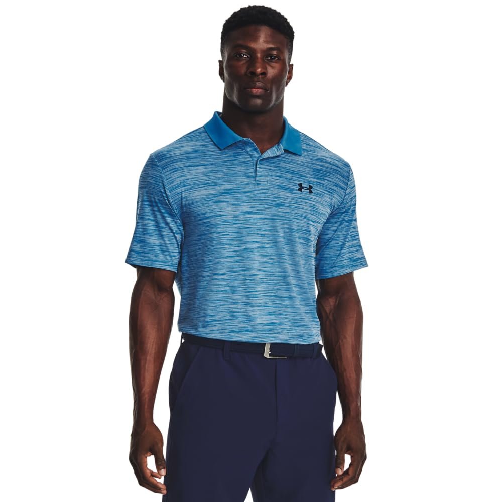 Under Armour Men's Performance 3.0 Polo, (466) Cosmic Blue / / Midnight Navy, Small