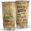 SANDJEST Personalized Camping Tumbler 20oz 30oz Tumblers with Lid Gift for Camping Lovers Friends Women Men Camping Accessories Hiking Christmas view 1