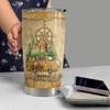 SANDJEST Personalized Camping Tumbler 20oz 30oz Tumblers with Lid Gift for Camping Lovers Friends Women Men Camping Accessories Hiking Christmas view 4
