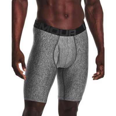 Under Armour Mens Tech 9-inch Boxerjock 1-Pack, (013) Jet Gray Light Heather / / Pitch Gray, X-Small