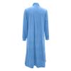 XUNRYAN Womens Long Velvet Cardigan Jacket Lapel Collar Open Front Cardigan Trench Coats Sweater Winter Fall Outwear view 4