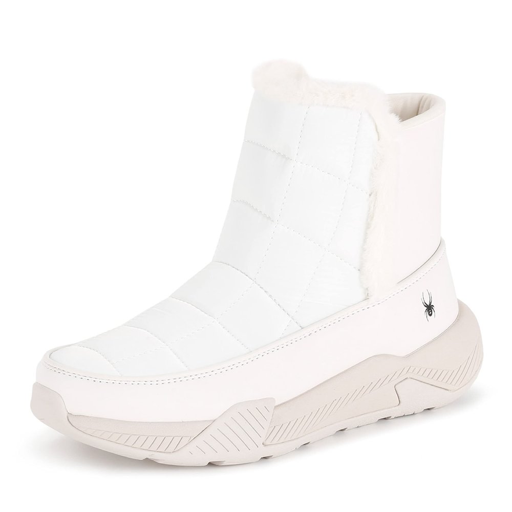 Spyder Women's Lumi Bootie | Stylish, Waterproof, Lightweight, Bright White, 8