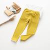 Toddler Children Kids Baby Girls Solid Ruffled Pants Leggings Trousers Clothes Softball Pants Girls (YE1, 2-3 Years) view 2