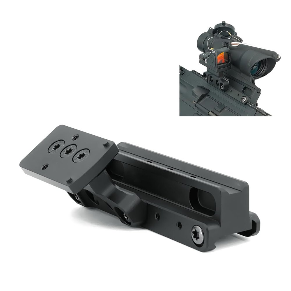 ZTFSETD Tactical Fastseries Mount for Offset Optic Base and Adapter Plate Set,Black