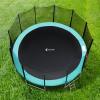 ExacMe 12 Foot Trampoline Pad 0.8" Thick with Opening, Replacement Safety Spring Cover Frame Pad with Storage Bag (Seafoam Green) view 3