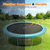 ExacMe 12 Foot Trampoline Pad 0.8" Thick with Opening, Replacement Safety Spring Cover Frame Pad with Storage Bag (Seafoam Green) view 4