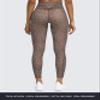 Aoxjox High Waisted Workout Leggings for Women Trinity Yoga Pants 26.5" (A Coffee Dot Print, XX-Small) view 3