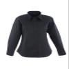 21Fashion Womens Button Down Slim Fit Dress Shirt Ladies Full Sleeve Office Pinpoint Shirt Black view 1