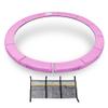 ExacMe 12 Foot Trampoline Pad 0.8" Thick with Opening, Replacement Safety Spring Cover Frame Pad with Storage Bag (Pink) view 1
