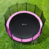 ExacMe 12 Foot Trampoline Pad 0.8" Thick with Opening, Replacement Safety Spring Cover Frame Pad with Storage Bag (Pink) view 3