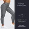 Aoxjox High Waisted Workout Leggings for Women Trinity Yoga Pants 26.5" (Blueberry Dot Print, XX-Large) view 2