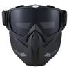 Paintball Mask Anti Fog, Full Face Tactical Mask Goggles Detachable for Motorcycle Cycling Skiing Halloween CS Game Cosplay (Black 2#) view 1