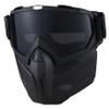 Paintball Mask Anti Fog, Full Face Tactical Mask Goggles Detachable for Motorcycle Cycling Skiing Halloween CS Game Cosplay (Black 2#) view 2