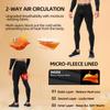 Yuerlian Men's Thermal Compression Pants, Fleece Lined Running Tights Compression Baselayer Leggings with Pockets for Cold view 4