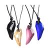 Acxico 4 pcs Cool Rock Men Women Crystal Wolf Tooth Adjustable Pendant Necklace Jewellery view 1