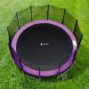 ExacMe 12 Foot Trampoline Pad 0.8" Thick with Opening, Replacement Safety Spring Cover Frame Pad with Storage Bag (Purple) view 3