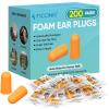 TICONN 200 Pairs Foam Ear Plugs, Hunting Earplugs Individually Wrapped 32dB NRR Noise Reduction Ear Plugs for Sleeping Fishing Passive Hearing Protection Travel Study Concentration (200 Pairs) view 1