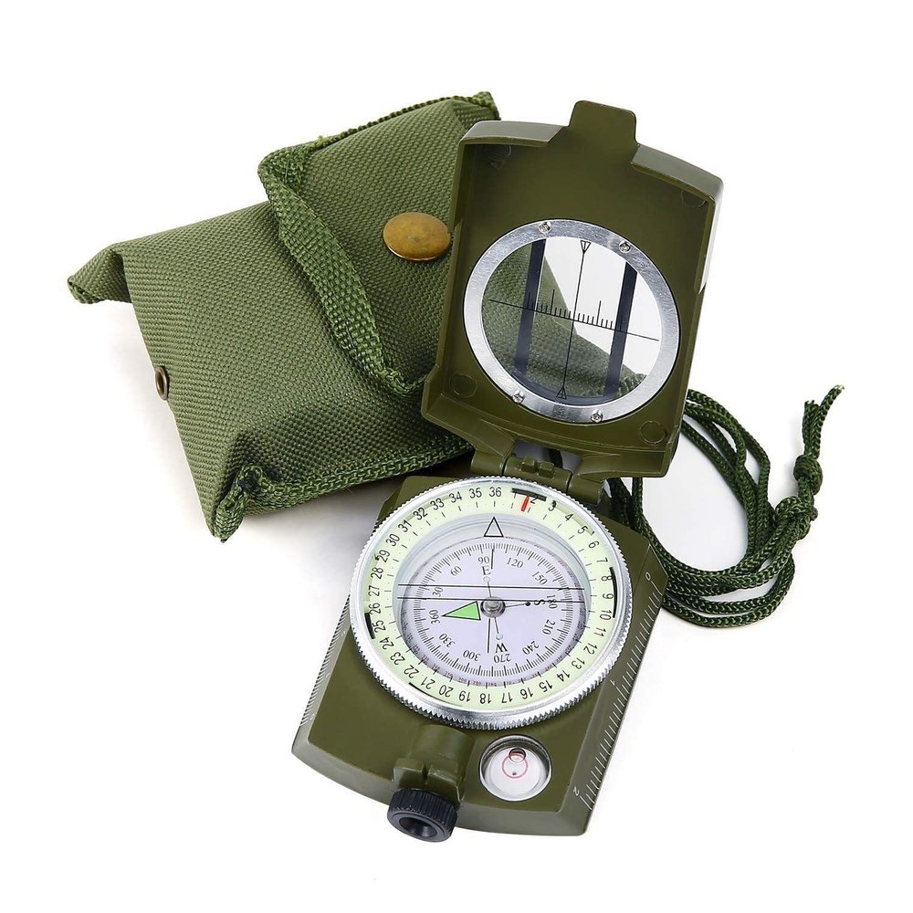 sainio High Accuracy Waterproof Military Compass with Carrying Bag, Waterproof, Compass