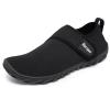 Racqua Mens Womens Water Shoes Quick Dry Barefoot Lightweight Beach Shoes Swim Pool Aqua Shoes Surfing Diving Fishing Sport Shoes Black 9 Women/8 Men view 1