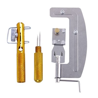 Acxico 2 Pcs Alloy Fishhook Layer Double Ended Needle knotter+semi-Automatic Fishhook line Layer Machine