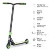 FREEDARE Complete Pro Scooter JB-1 Stunt Scooter for Kids 8 Years and Up, Teens, Adults, Trick Scooter for Beginners Green view 3