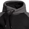 Men's Slim Fit Long Sleeve Hoodies Lightweight Color Block Pullover Hoodie Hipster Sports Gym Hooded Sweatshirt (Black,3X-Large) view 3