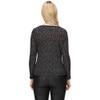 Regatta Womens/Ladies Frayda Animal Print Cowl Neck Top (8 US) (Black/Storm Grey) view 2