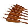 wolfman 30" Archery Carbon Arrows Spine 500 600 Hunting Arrows with 4 Turkey Feather Targeting Arrows for Compound & Recurve &Traditional Bow 6/12pcs (12pcs + Tube, Spine 500) view 2