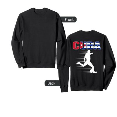 Cuba Soccer Fans Jersey - Cuban Flag Proud Football Lovers Sweatshirt