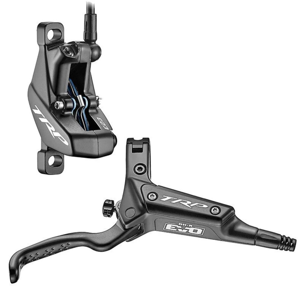 TRP DH-R EVO HD-M846 Bicycle Disc Brake & Lever | Rear, Hydraulic, Post Mount | Right Lever | Black