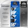 Yes4All 880LBS Half Ball Balance Trainer, Pilates Balance & Stability Ball for Exercises, Home Gym, Floor & Full Body Workouts, Upgrade Combo - Full Black view 3