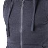 Men's Zip Up Hoodie Tank Tops Sleeveless Bodybuilding Fitness Muscle Hoodies Lightweight Gym Hooded Vest Blouse (Dark Grey,Large) view 4